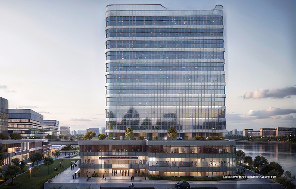 嘉祥縣智慧燃氣安監指揮中心外裝飾工程